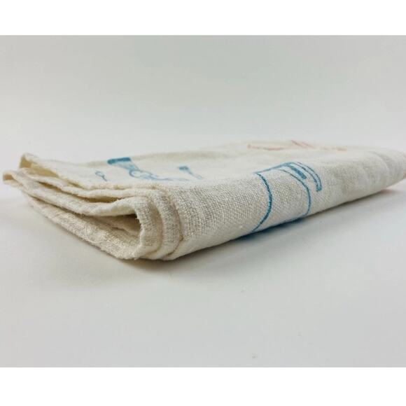 Southwest Native American Tea Towel Kachina Hand Culture Chief Leaves Fire Blue - Picture 5 of 8